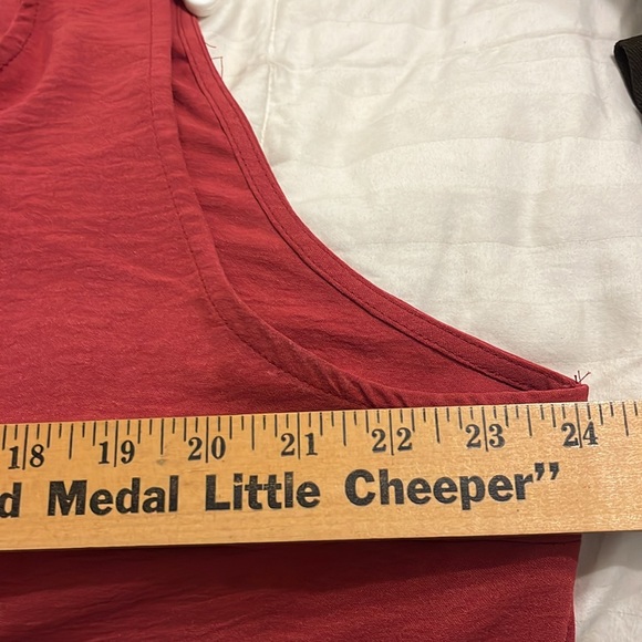 Roylamp 2Piece Set Burgundy Red Size 2X Cropped Widee Leg Pants Sleeveless Top - Picture 11 of 15